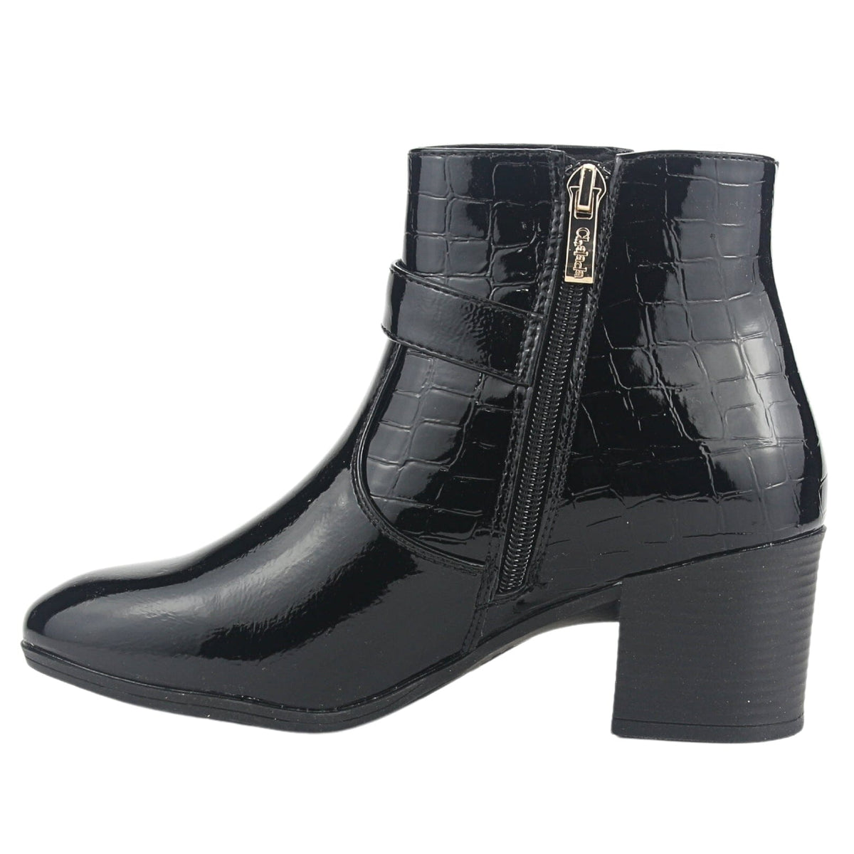 Botin Chalada Mujer Gally-4 Negro Casual Botines Taco Chalada 