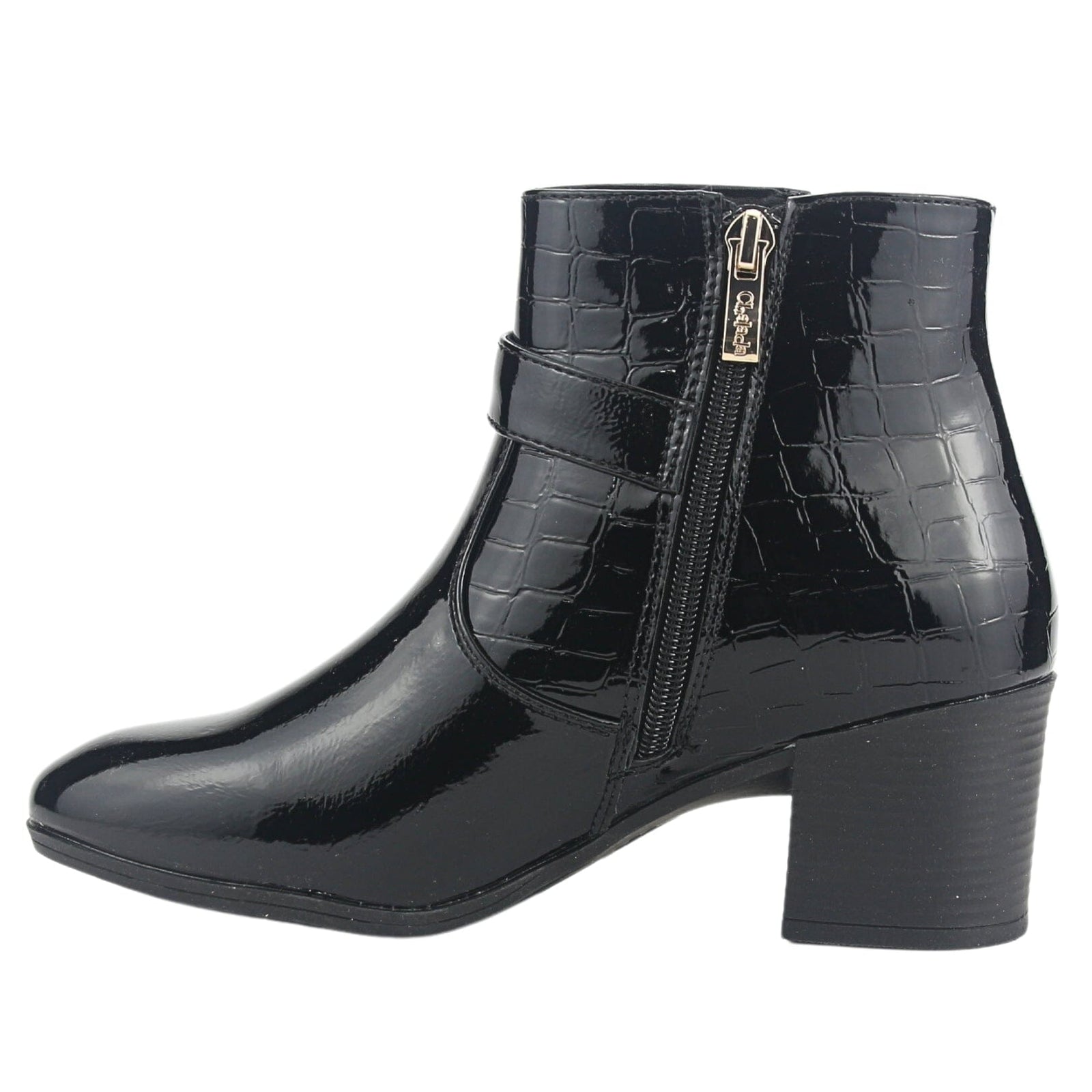 Botin Chalada Mujer Gally-4 Negro Casual Botines Taco Chalada 