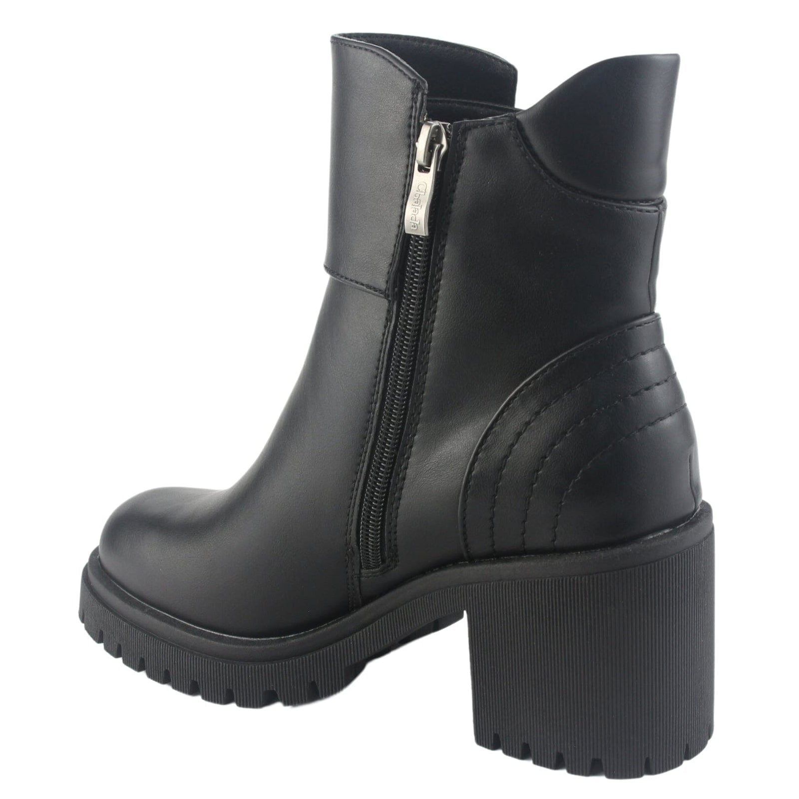 Botin Chalada Mujer Jordi-9 Negro Casual Botines Taco Chalada 