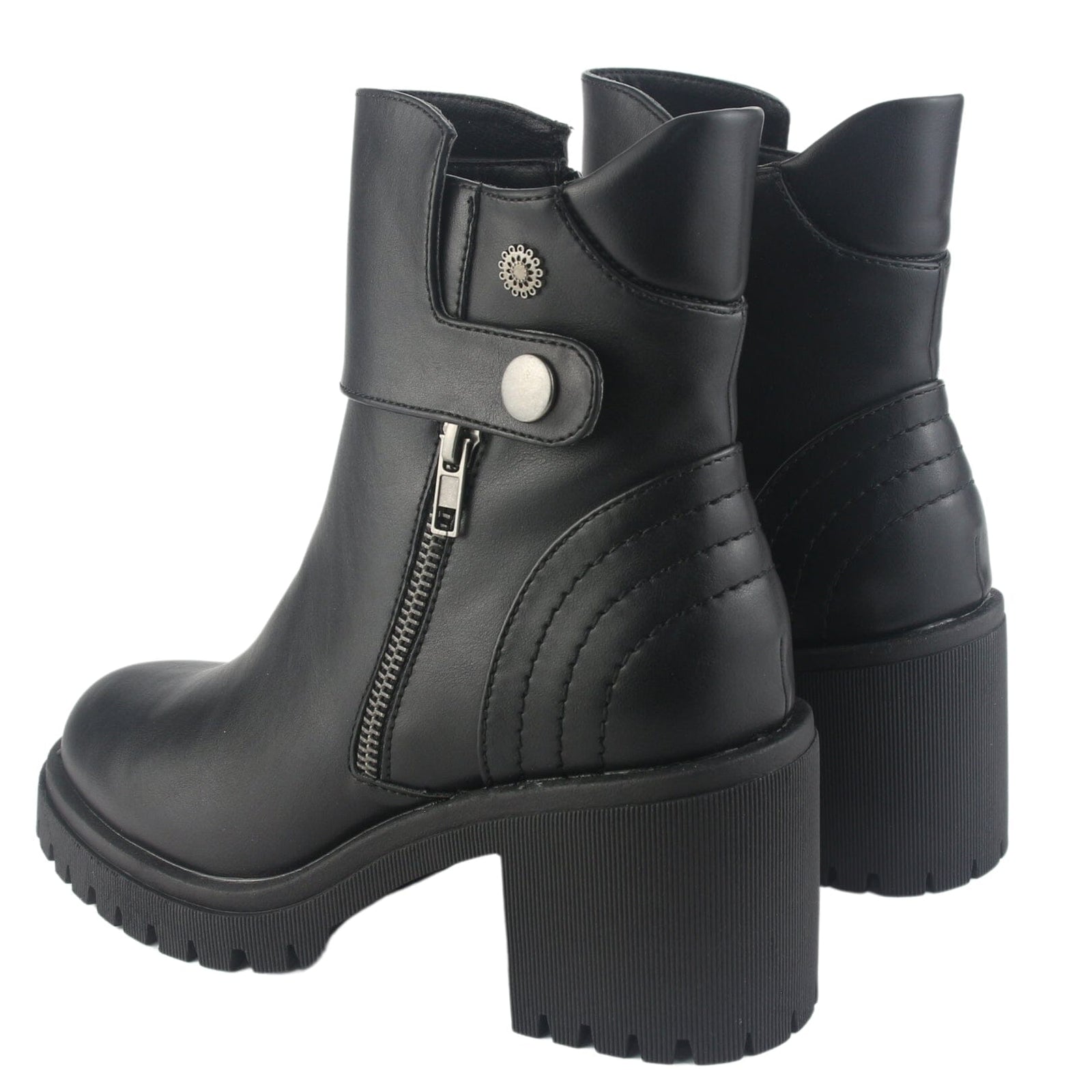 Botin Chalada Mujer Jordi-9 Negro Casual Botines Taco Chalada 
