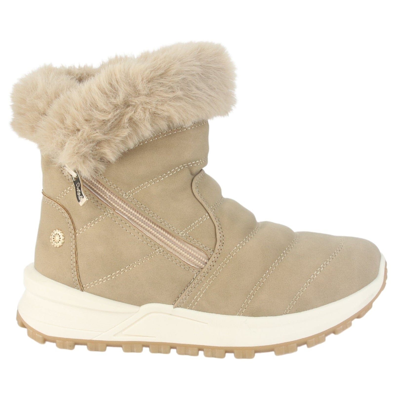 Botin Chalada Mujer Laica-1 Beige Casual Botines Plataforma Chalada 