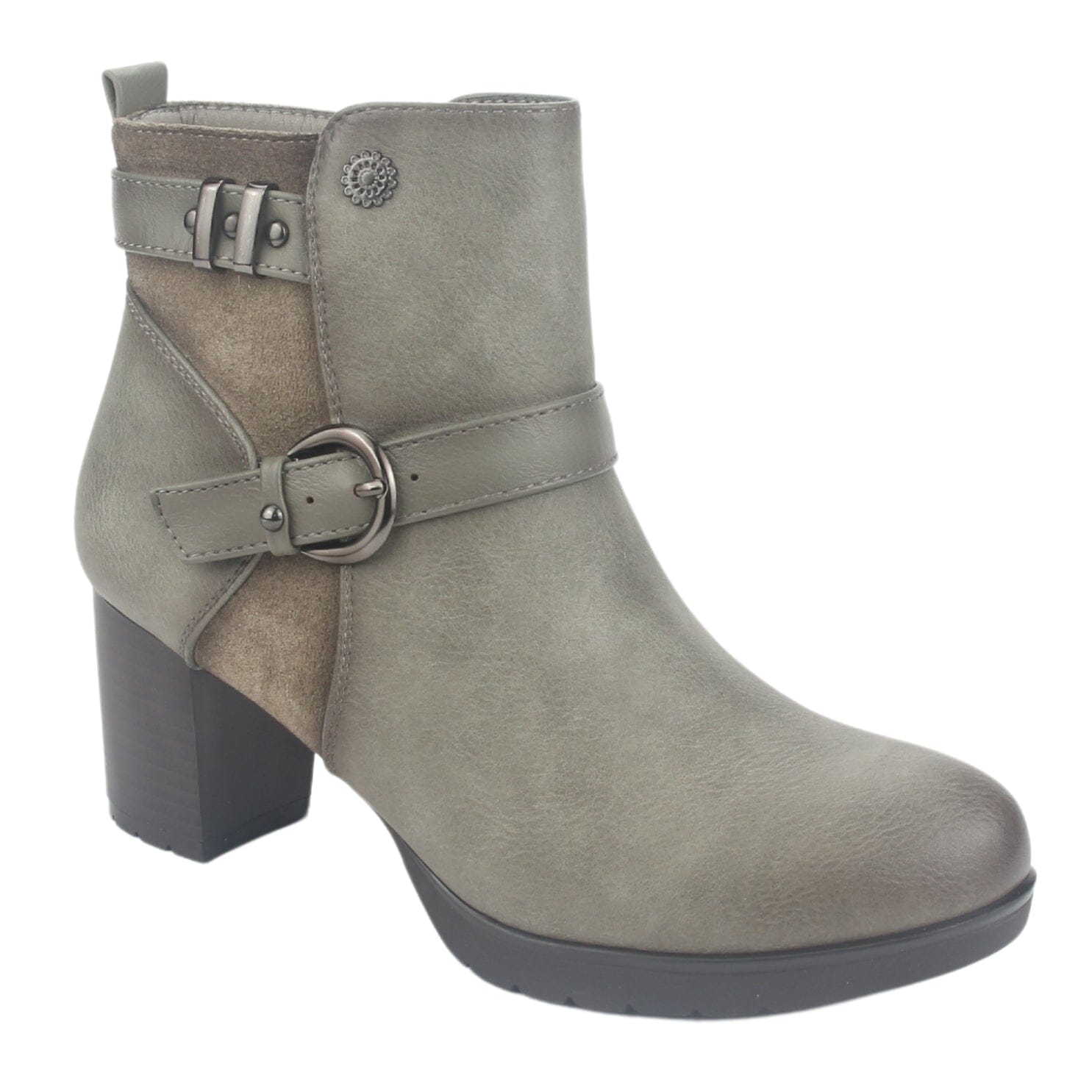 Botin Chalada Mujer Lelia-1 Taupe Casual Botines Taco Chalada 