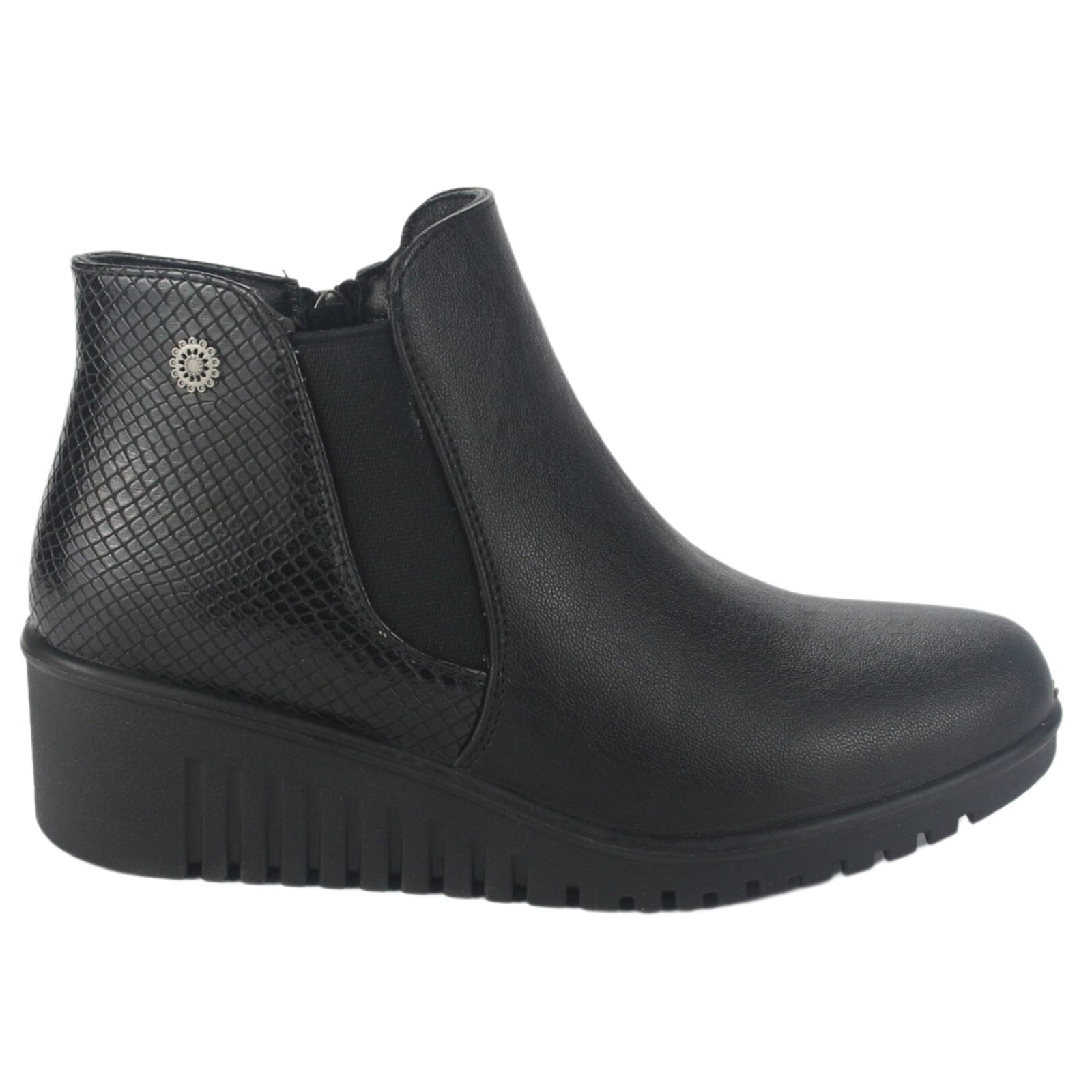 Botin Chalada Mujer Lili-1 Negro Casual Botines Plataforma Chalada 