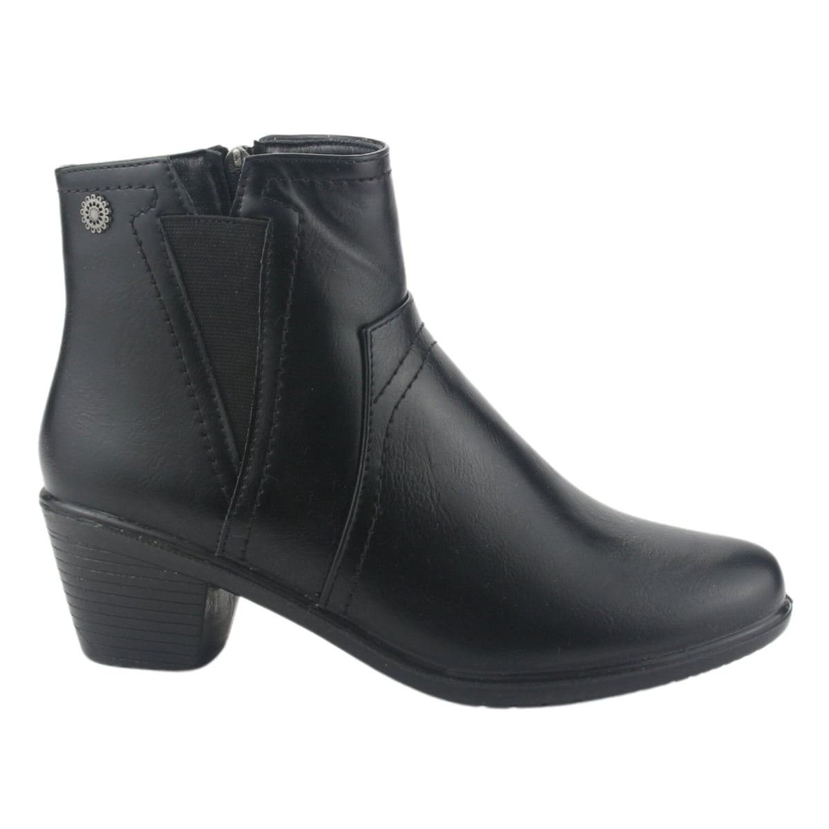 Botin Chalada Mujer Litang-6 Negro Casual Botines Taco Chalada 