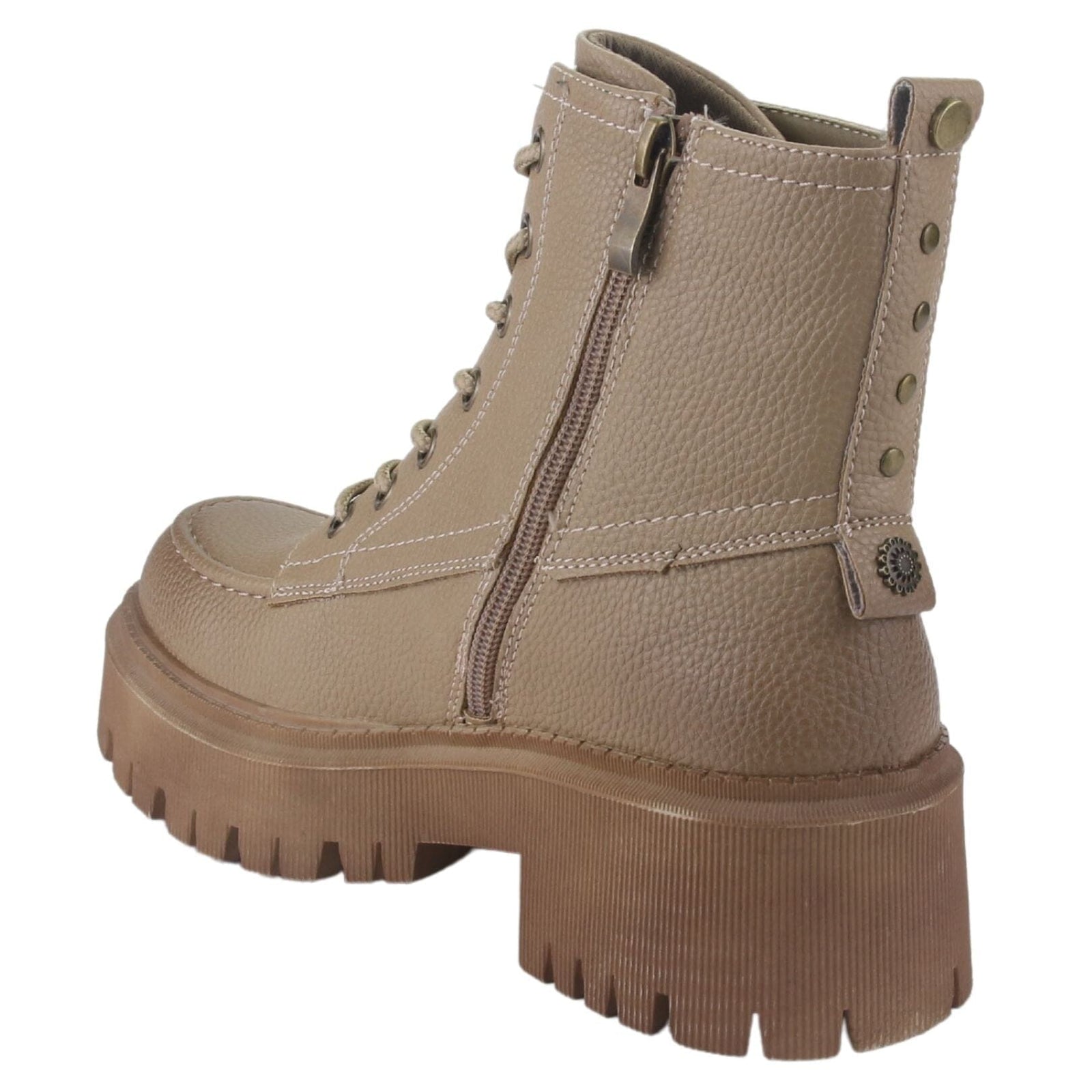 Botin Chalada Mujer Matter-1 Beige Casual Botines Taco Chalada 