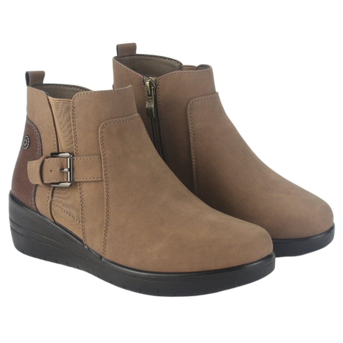 Botin Chalada Mujer Matter-20 Camel Casual Botines Taco Chalada 
