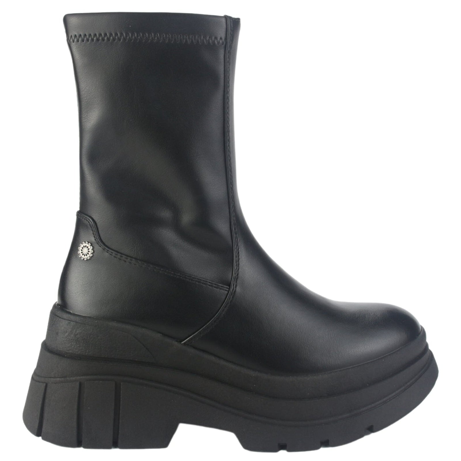 Botin Chalada Mujer Natirus-1 Negro Casual Botines Plataforma Chalada 