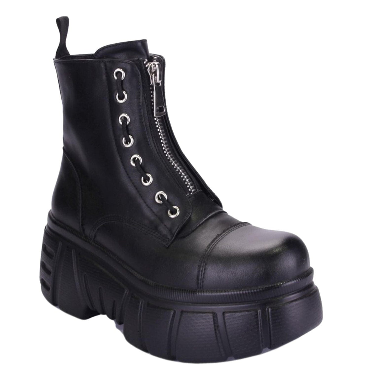 Botin Chalada Mujer Nrock-5 Negro Plataforma Botines Chalada 