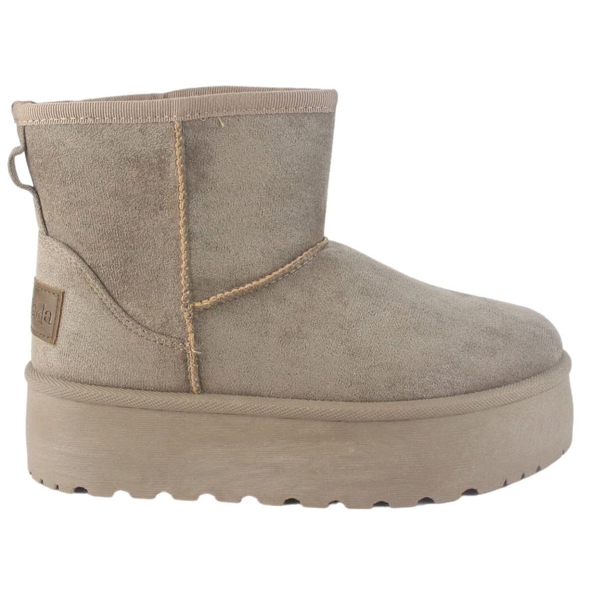 Botin Chalada Mujer Pinguih-2 Taupe Casual Pantuflas Chalada 