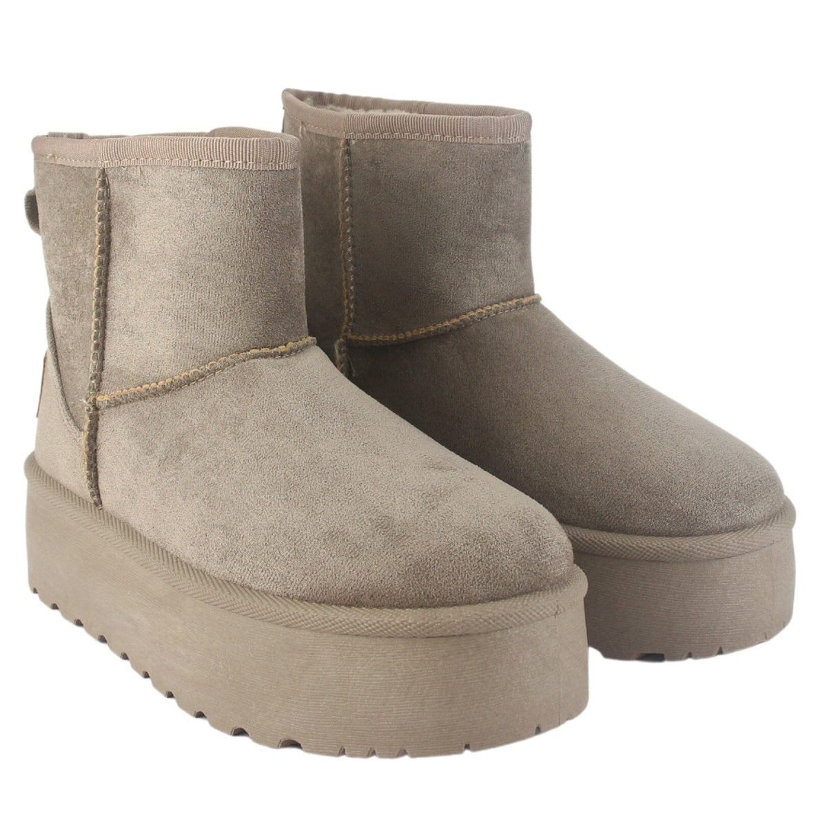 Botin Chalada Mujer Pinguih-2 Taupe Casual Pantuflas Chalada 