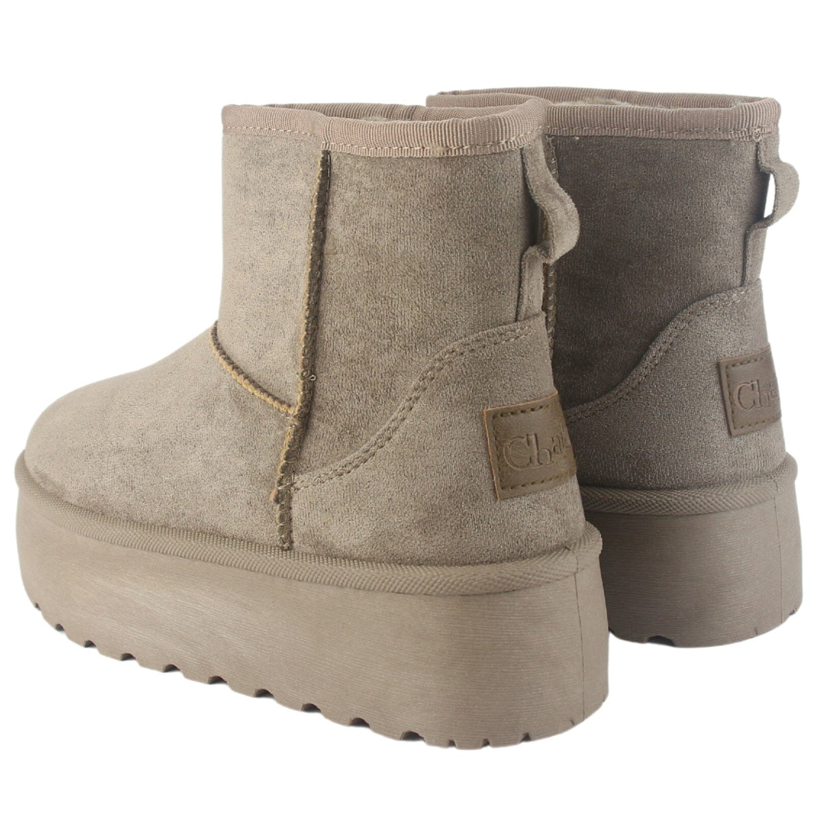 Botin Chalada Mujer Pinguih-2 Taupe Casual Pantuflas Chalada 