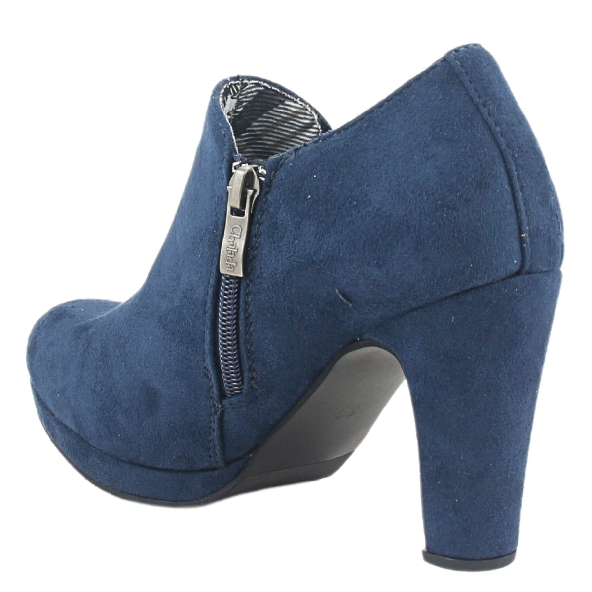 Botin Chalada Mujer Plataform-8 Azul Marino Casual Botines Taco Chalada 