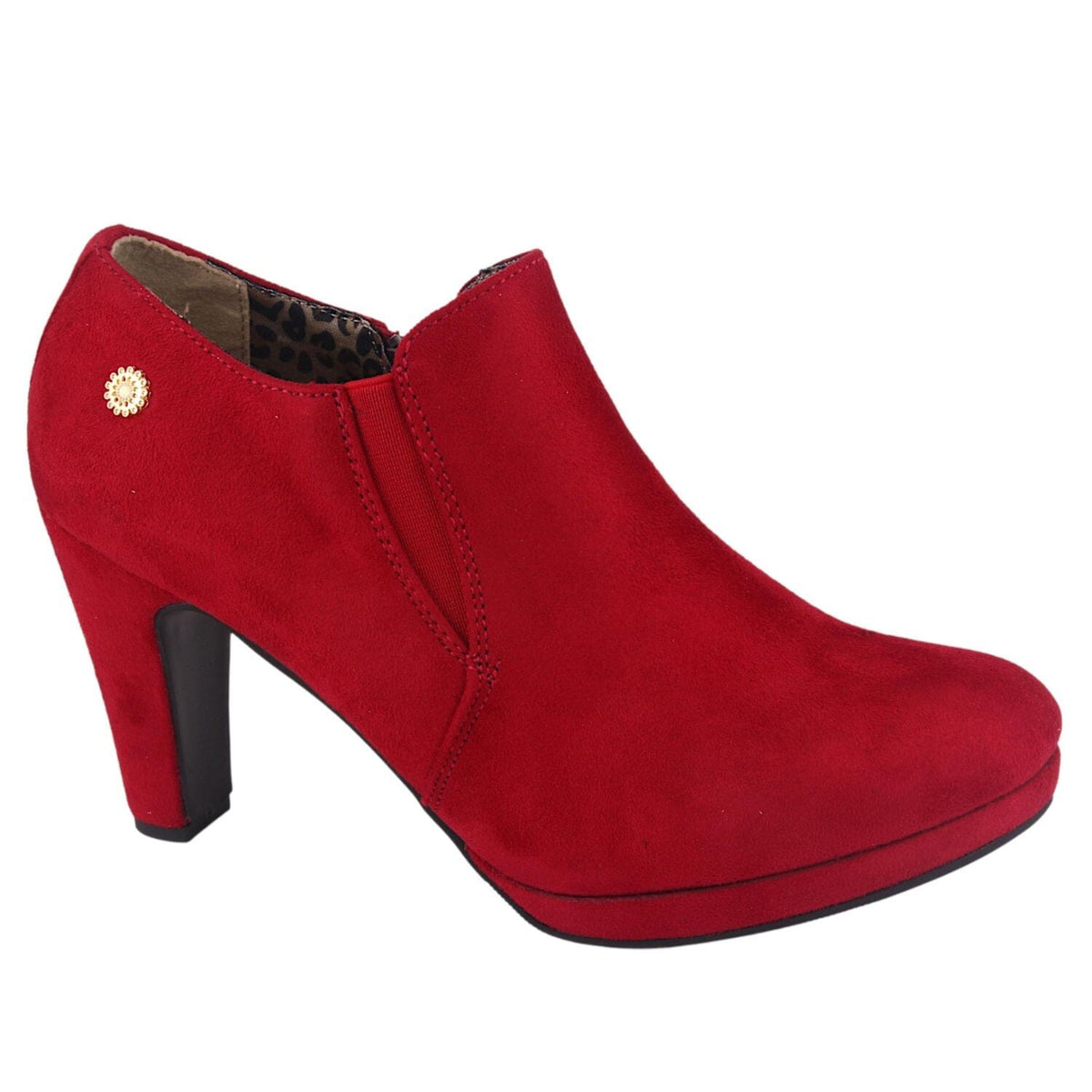 Botin Chalada Mujer Plataform-8 Rojo Casual Botines Chalada 
