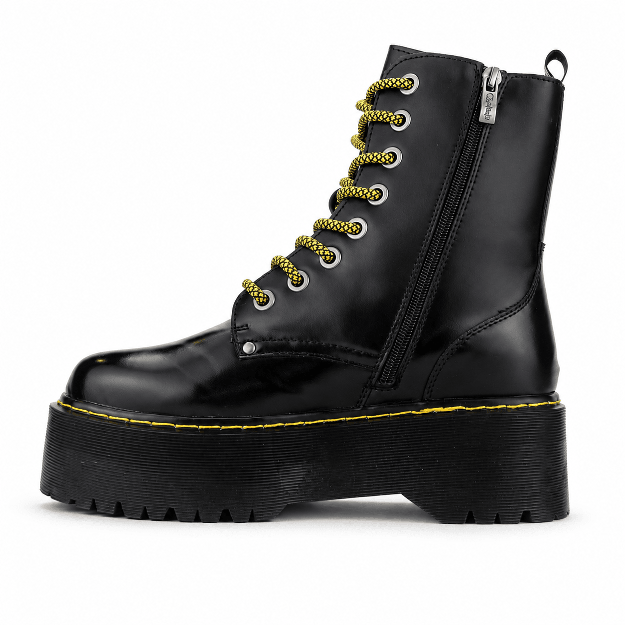 Botin Chalada Mujer Poolh-11 Negro Moda Botines Plataforma Chalada 