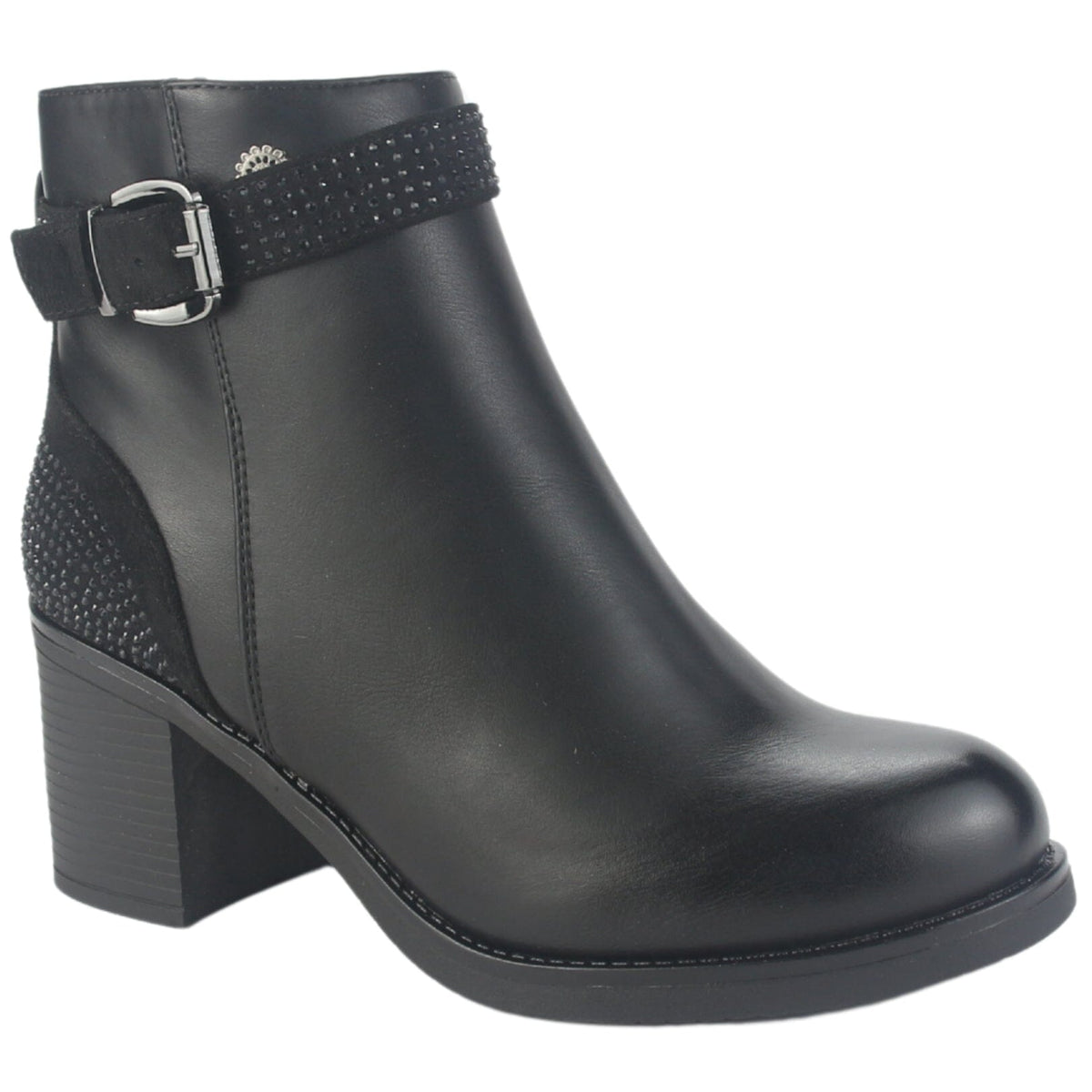 Botin Chalada Mujer Prata-2 Negro Casual Botines Chalada 