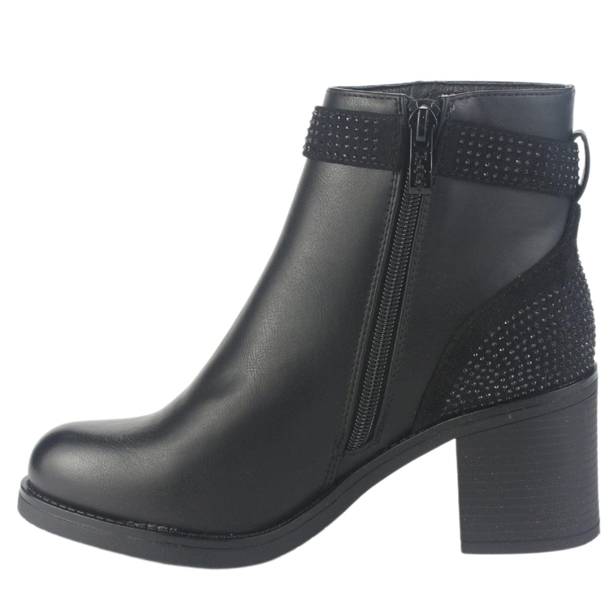 Botin Chalada Mujer Prata-2 Negro Casual Botines Chalada 