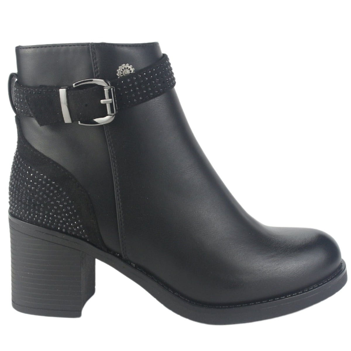 Botin Chalada Mujer Prata-2 Negro Casual Botines Chalada 