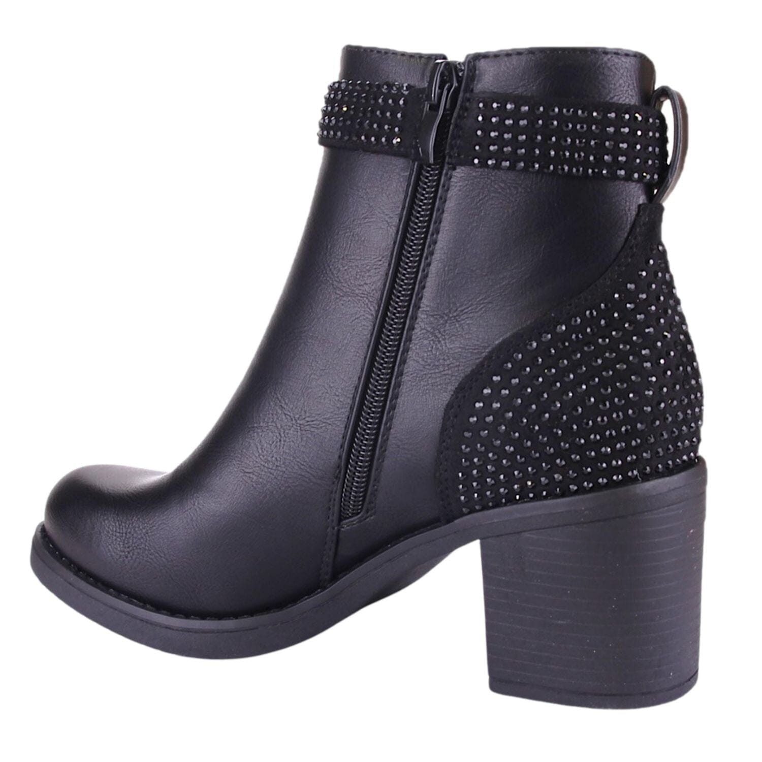 Botin Chalada Mujer Prata-2 Negro Casual Botines Chalada 