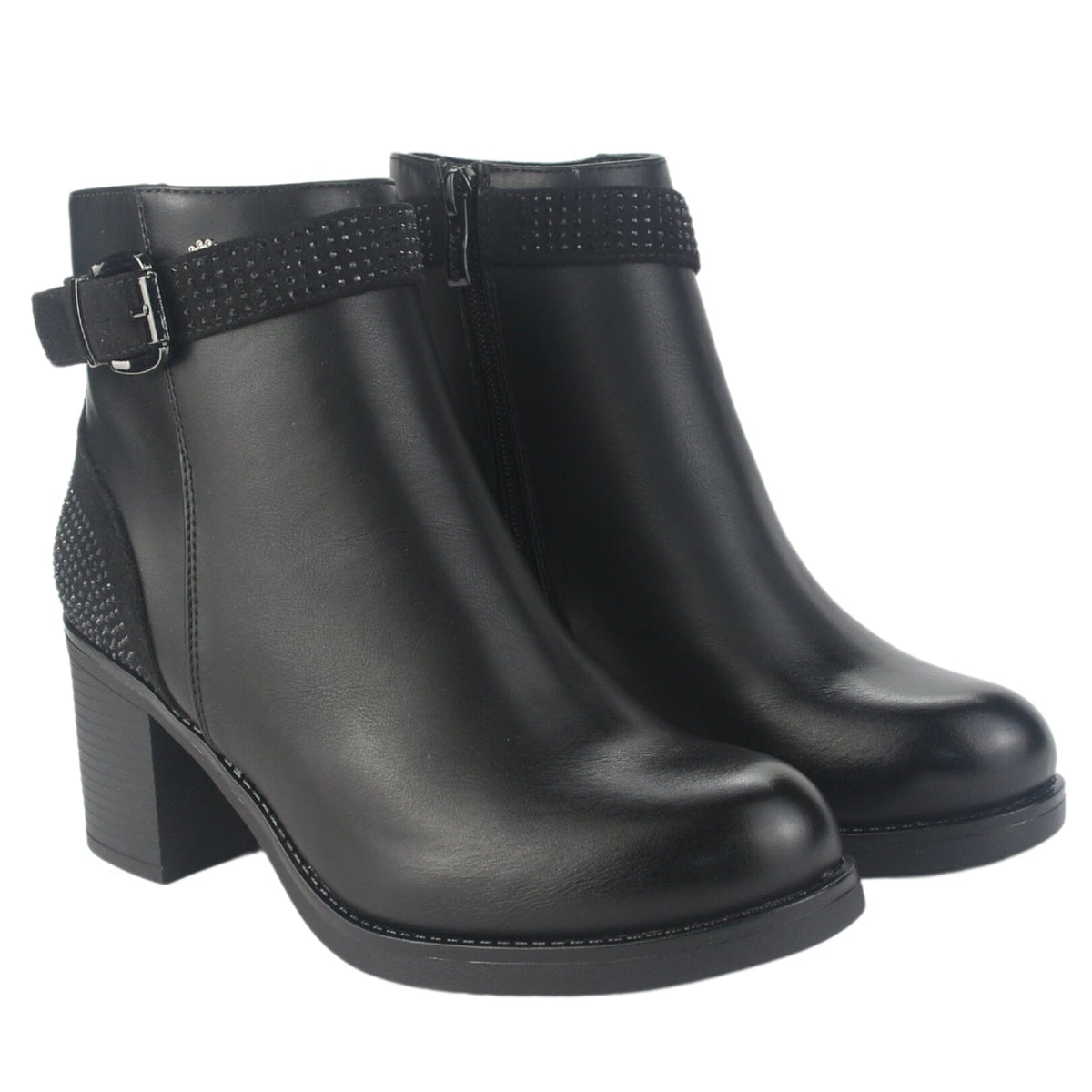Botin Chalada Mujer Prata-2 Negro Casual Botines Chalada 