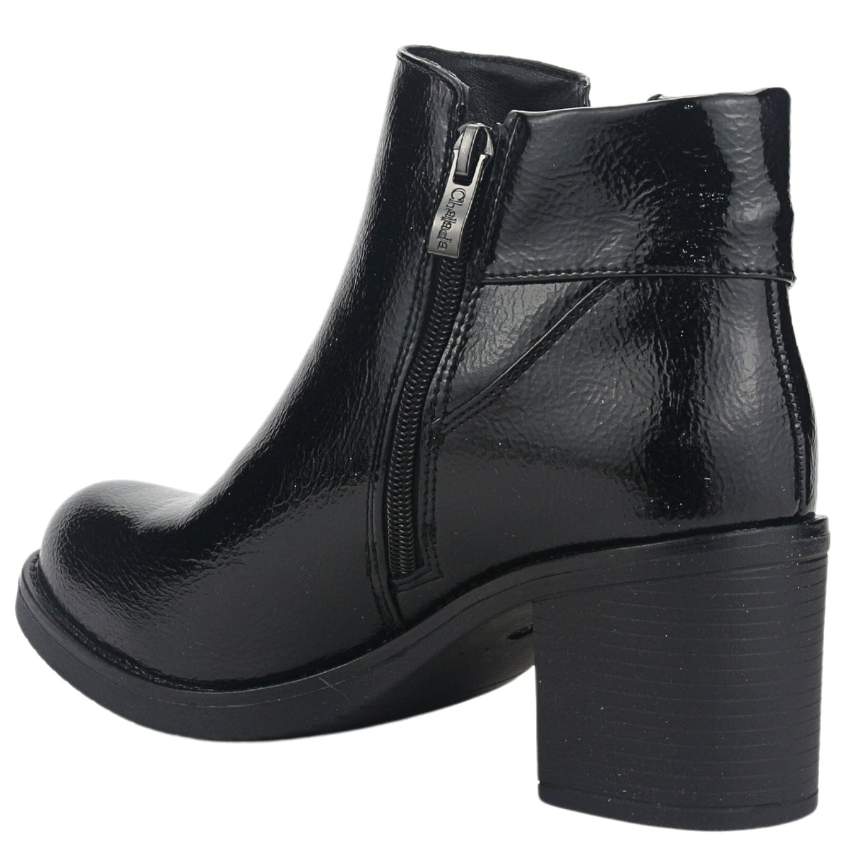Botin Chalada Mujer Prata-3 Negro Casual Botines Taco Chalada 