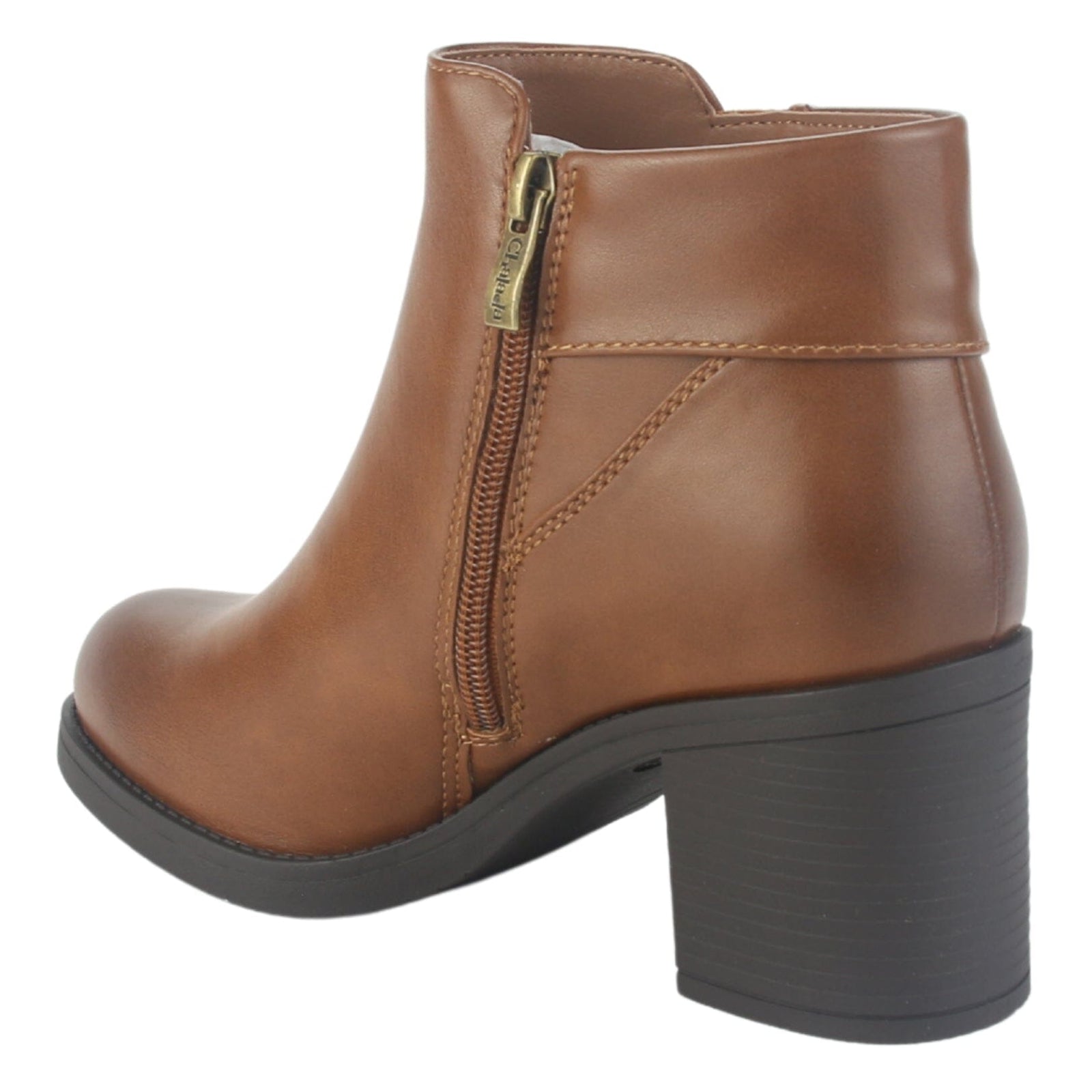 Botin Chalada Mujer Prata-3 Tostado Casual Botines Taco Chalada 