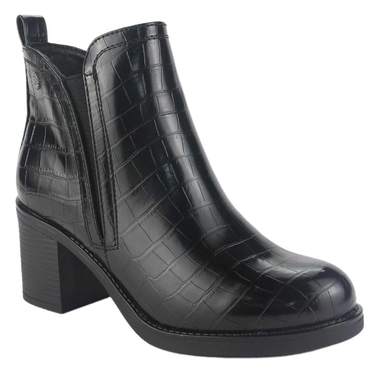 Botin Chalada Mujer Prata-6 Negro Casual Botines Taco Chalada 