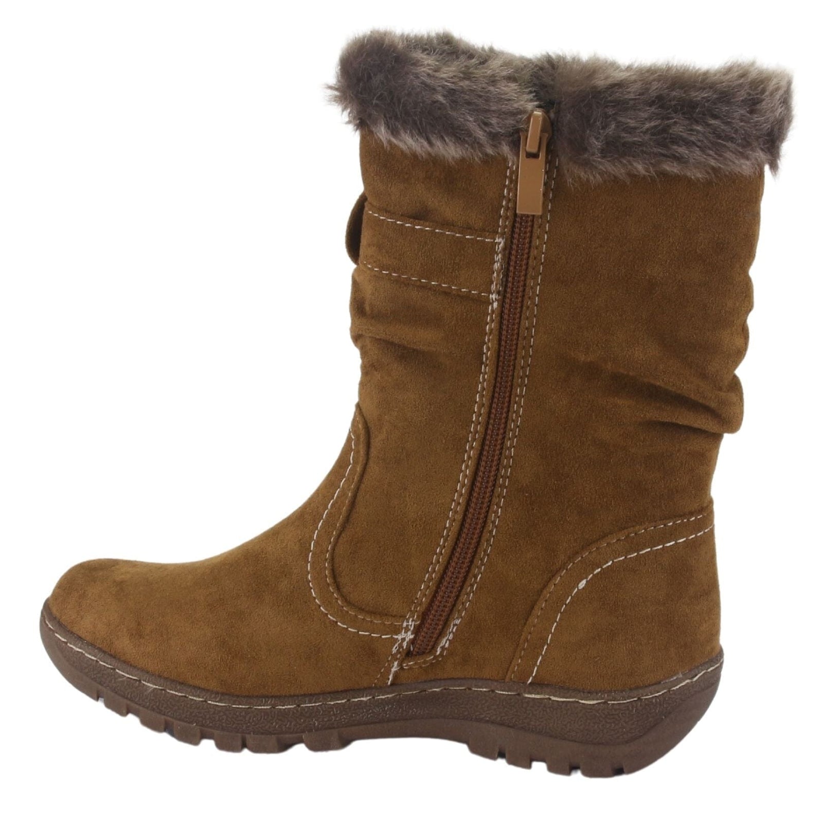 Botin Chalada Mujer Qual-4 Camel Casual Botines Planos Chalada 