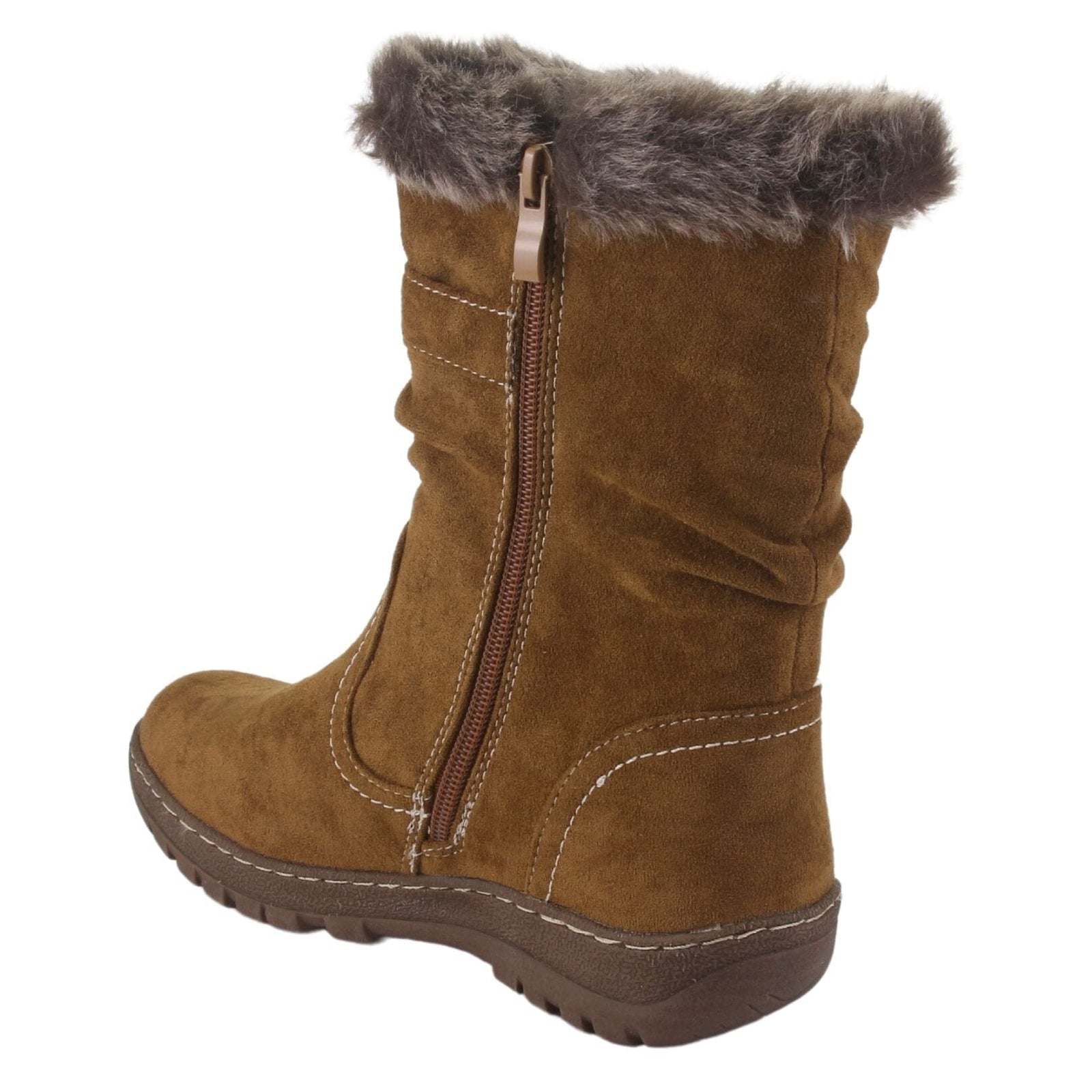 Botin Chalada Mujer Qual-4 Camel Casual Botines Planos Chalada 
