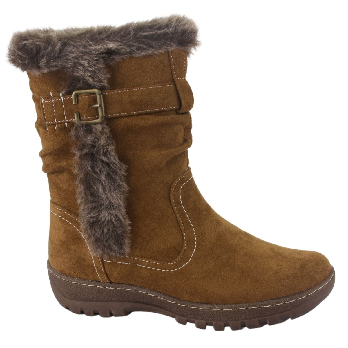 Botin Chalada Mujer Qual-4 Camel Casual Botines Planos Chalada 