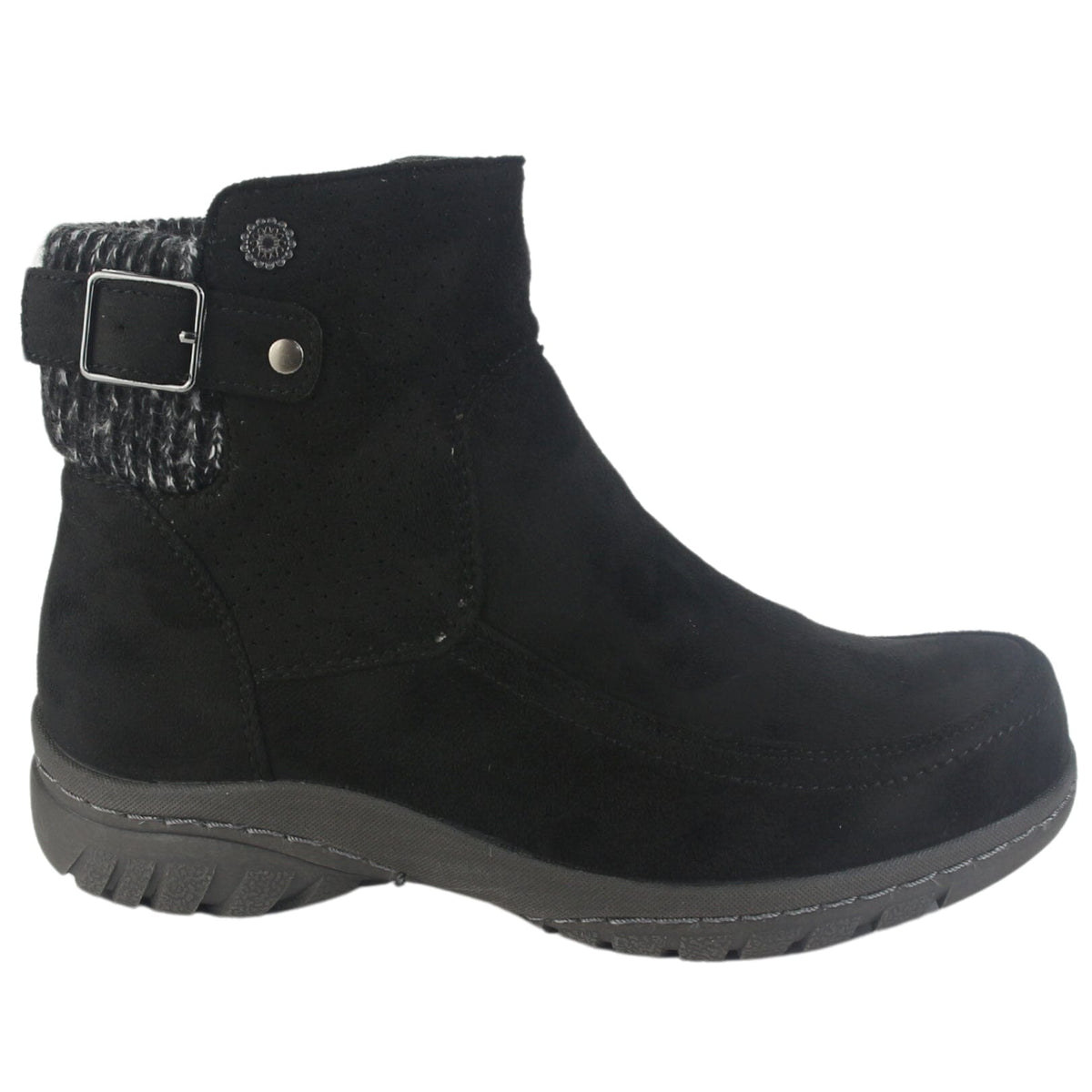 Botin Chalada Mujer Qual-5 Negro Casual Botines Taco Chalada 