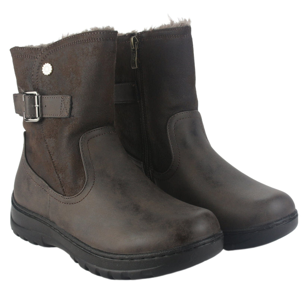 Botin Chalada Mujer Qual-7 Café Casual Botines Taco Chalada 