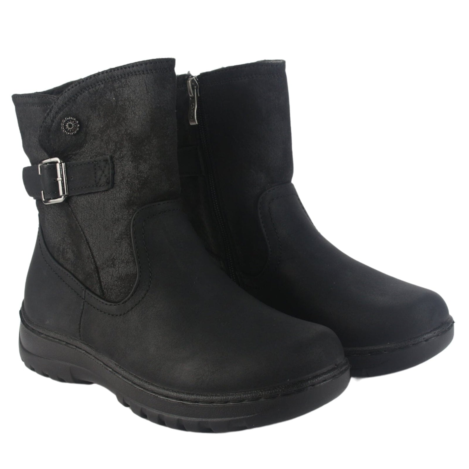 Botin Chalada Mujer Qual-7 Negro Casual Botines Taco Chalada 