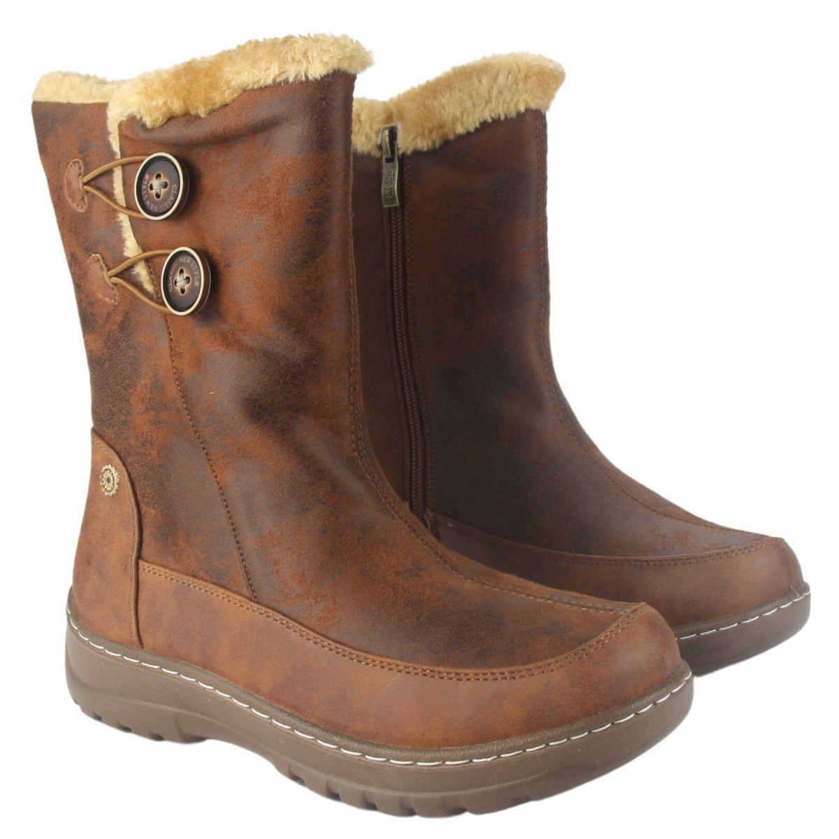 Botin Chalada Mujer Qual-8 Camel Casual Botines Taco Chalada 