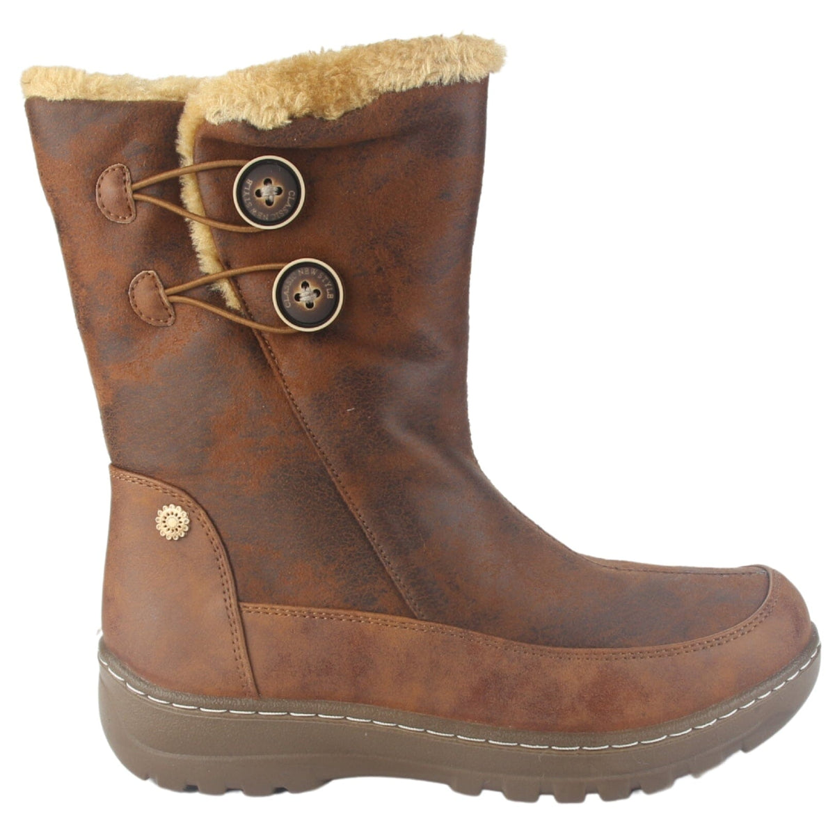Botin Chalada Mujer Qual-8 Camel Casual Botines Taco Chalada 