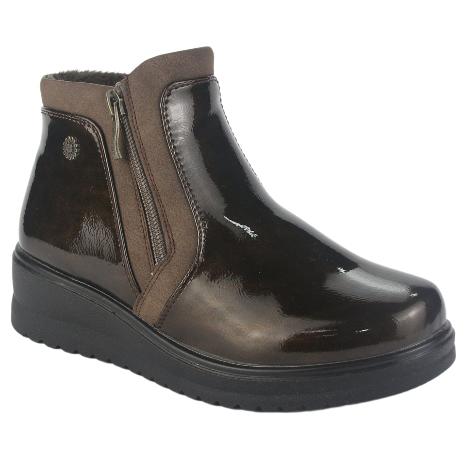 Botin Chalada Mujer Rayo-3 Café Casual Botines Plataforma Chalada 