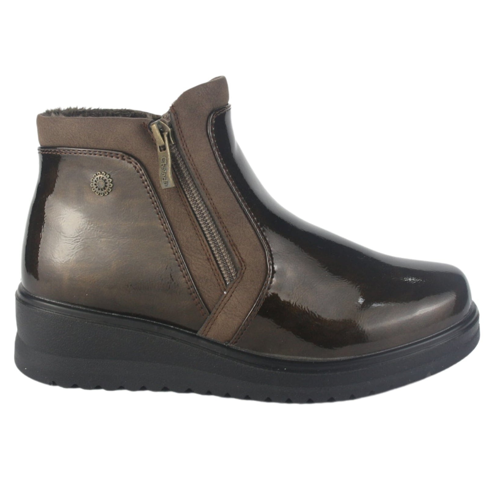 Botin Chalada Mujer Rayo-3 Café Casual Botines Plataforma Chalada 