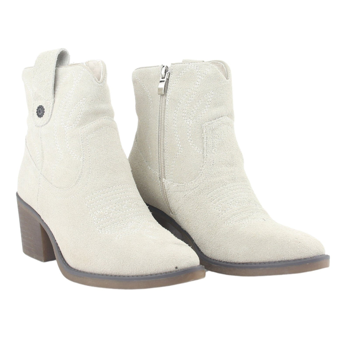 Botin Chalada Mujer Reno-2 Beige Casual Botines Taco Chalada 