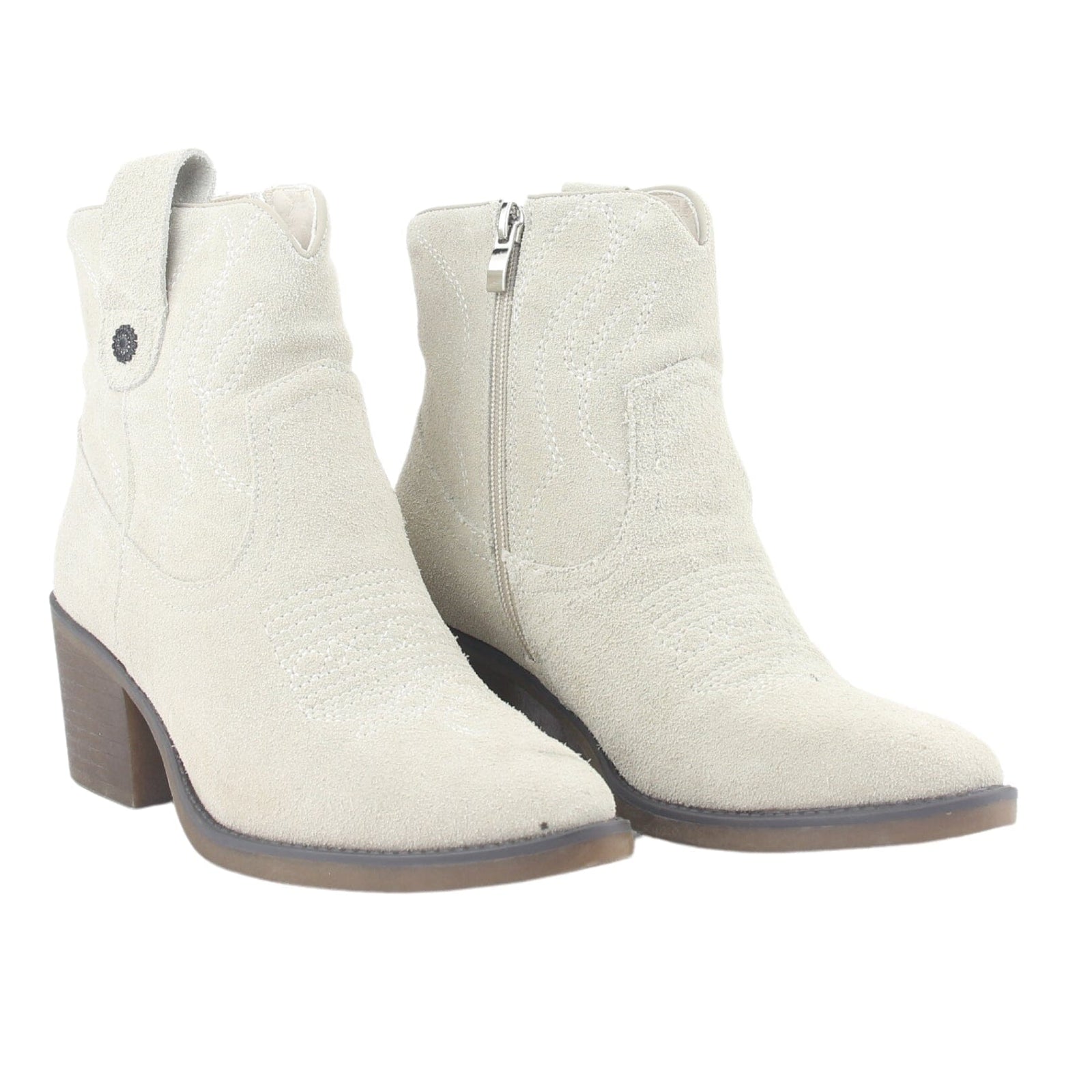 Botin Chalada Mujer Reno-2 Beige Casual Botines Taco Chalada 