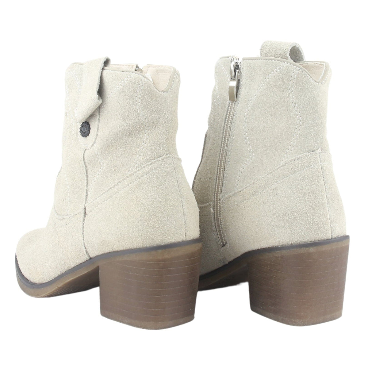 Botin Chalada Mujer Reno-2 Beige Casual Botines Taco Chalada 