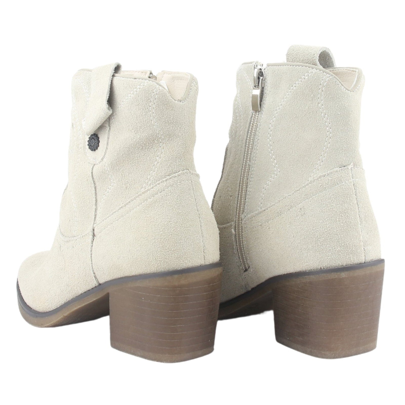 Botin Chalada Mujer Reno-2 Beige Casual Botines Taco Chalada 