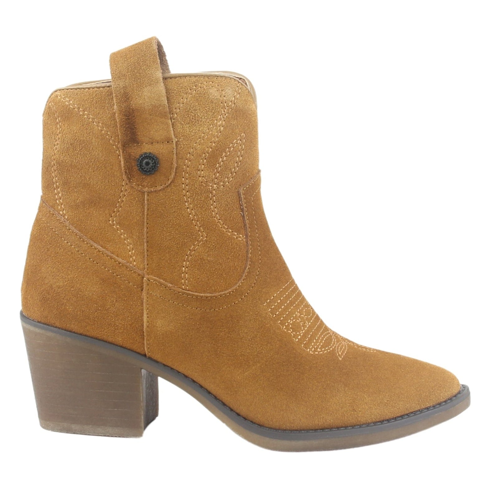 Botin Chalada Mujer Reno-2 Café Casual Botines Taco Chalada 