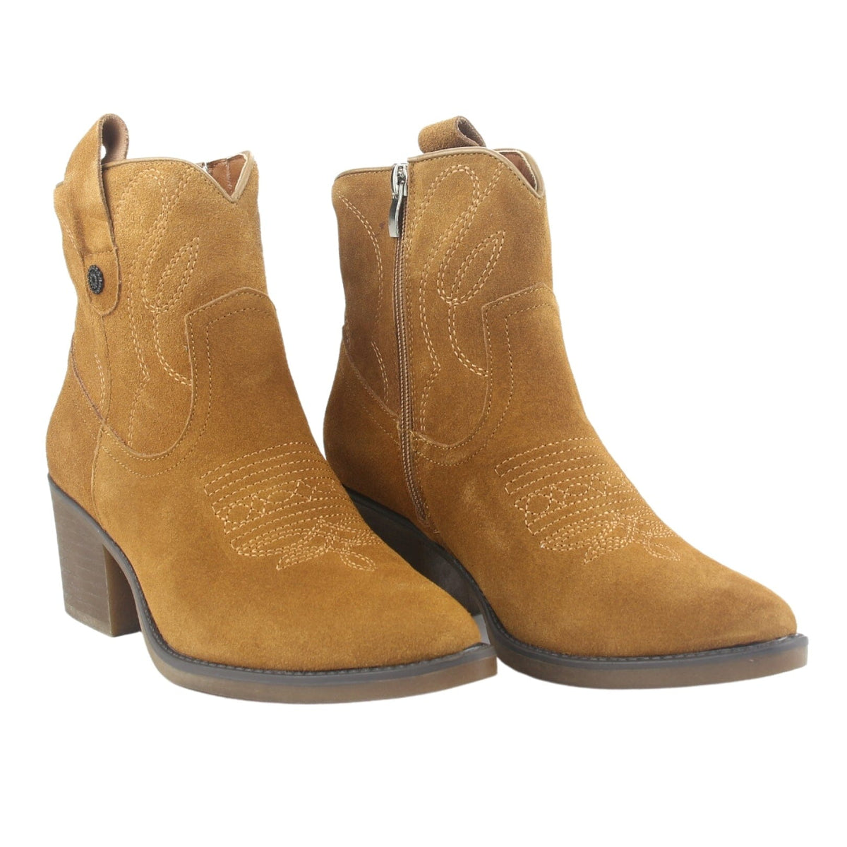 Botin Chalada Mujer Reno-2 Café Casual Botines Taco Chalada 