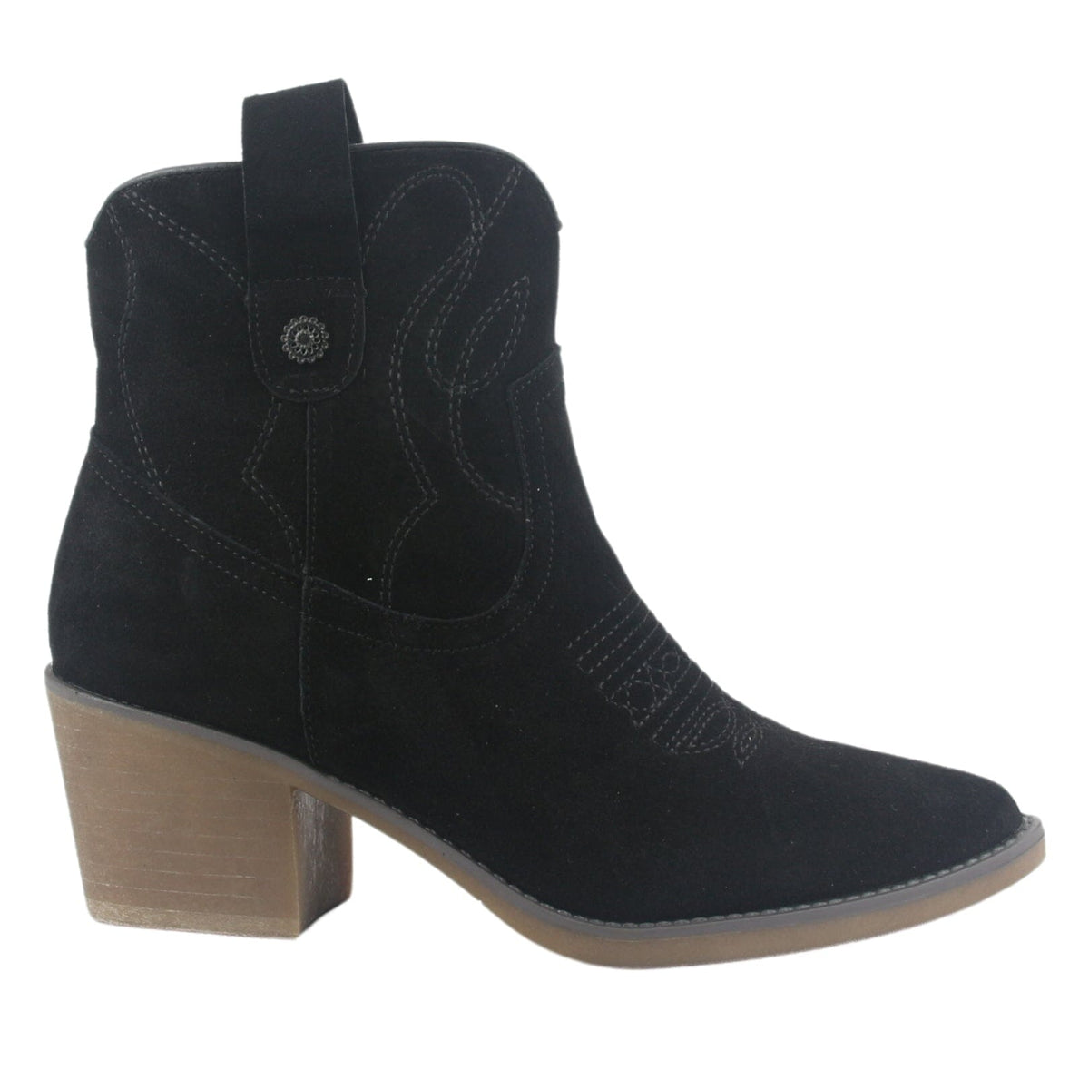 Botin Chalada Mujer Reno-2 Negro Casual Botines Taco Chalada 