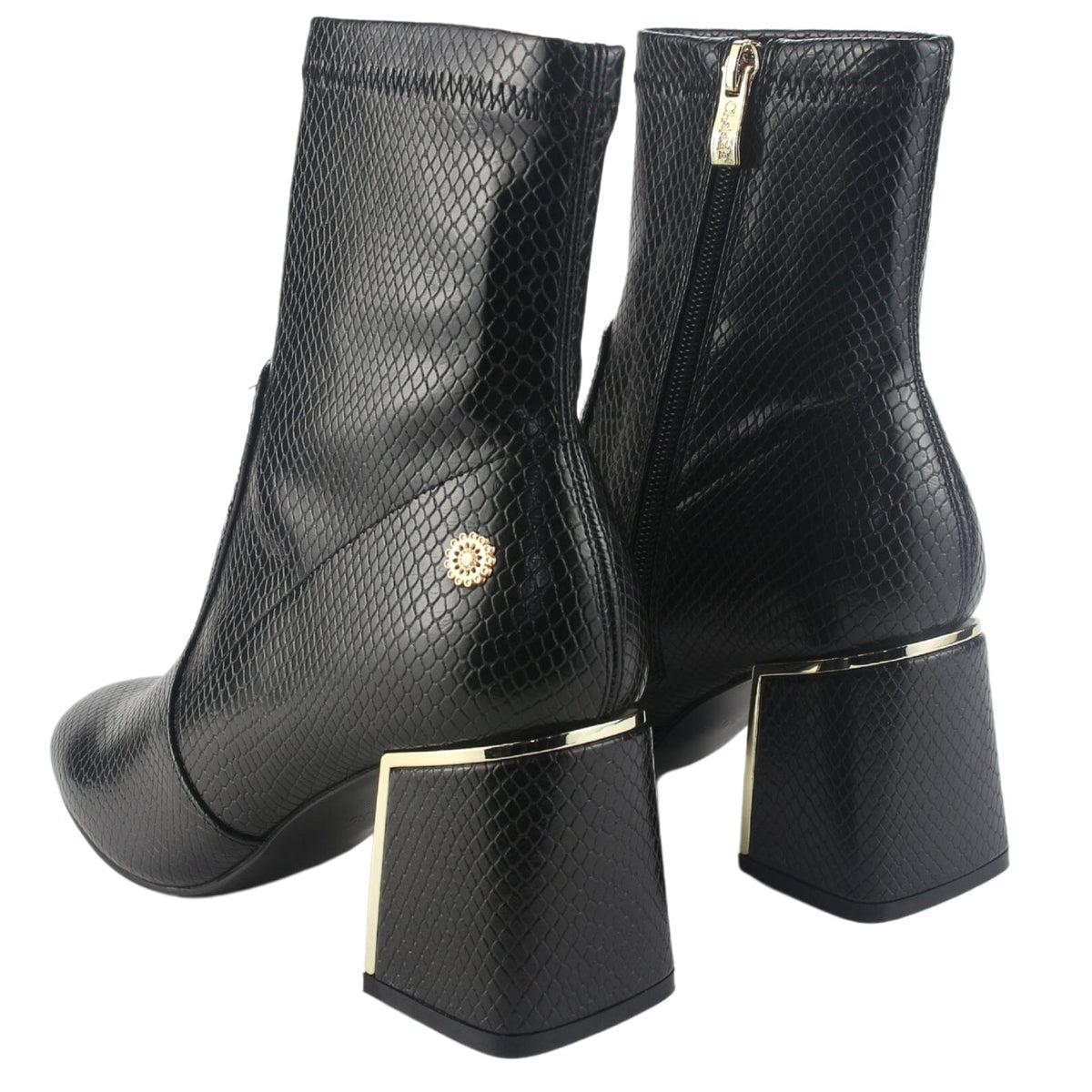 Botin Chalada Mujer Rupia-21 Negro Casual Botines Taco Chalada 