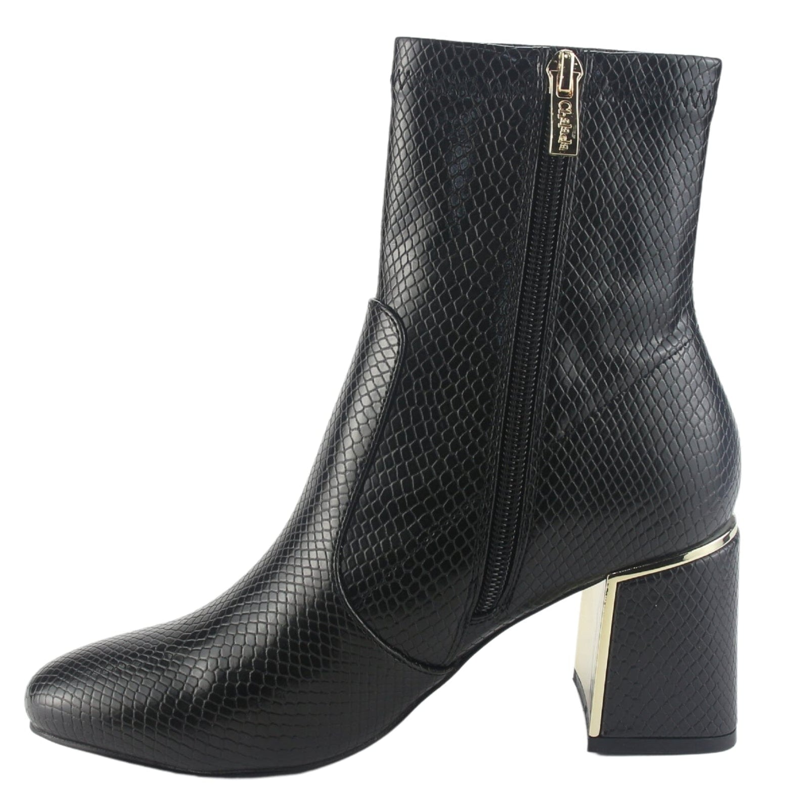 Botin Chalada Mujer Rupia-21 Negro Casual Botines Taco Chalada 