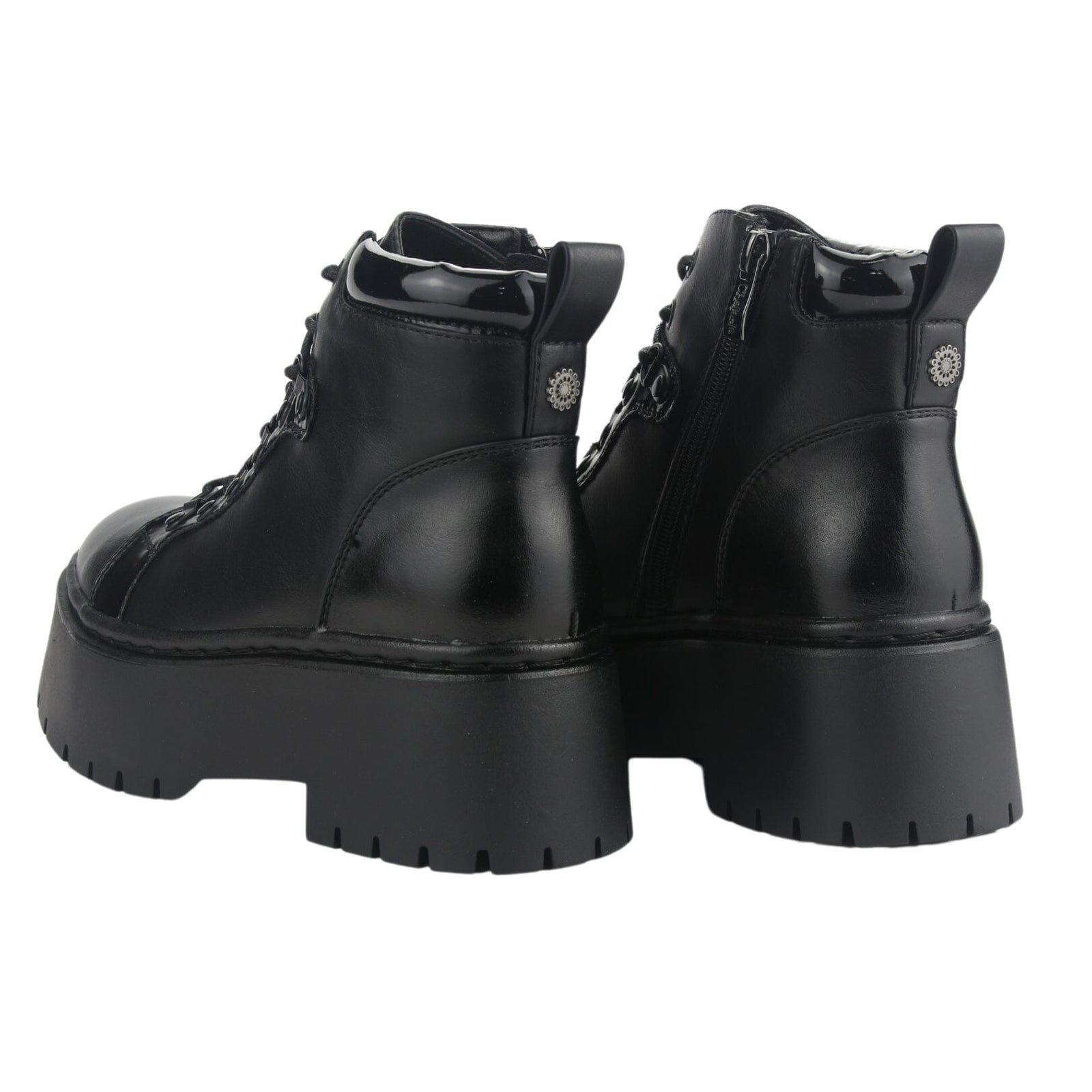 Botin Chalada Mujer Rust-21 Negro Plataforma Botines Plataforma Chalada 