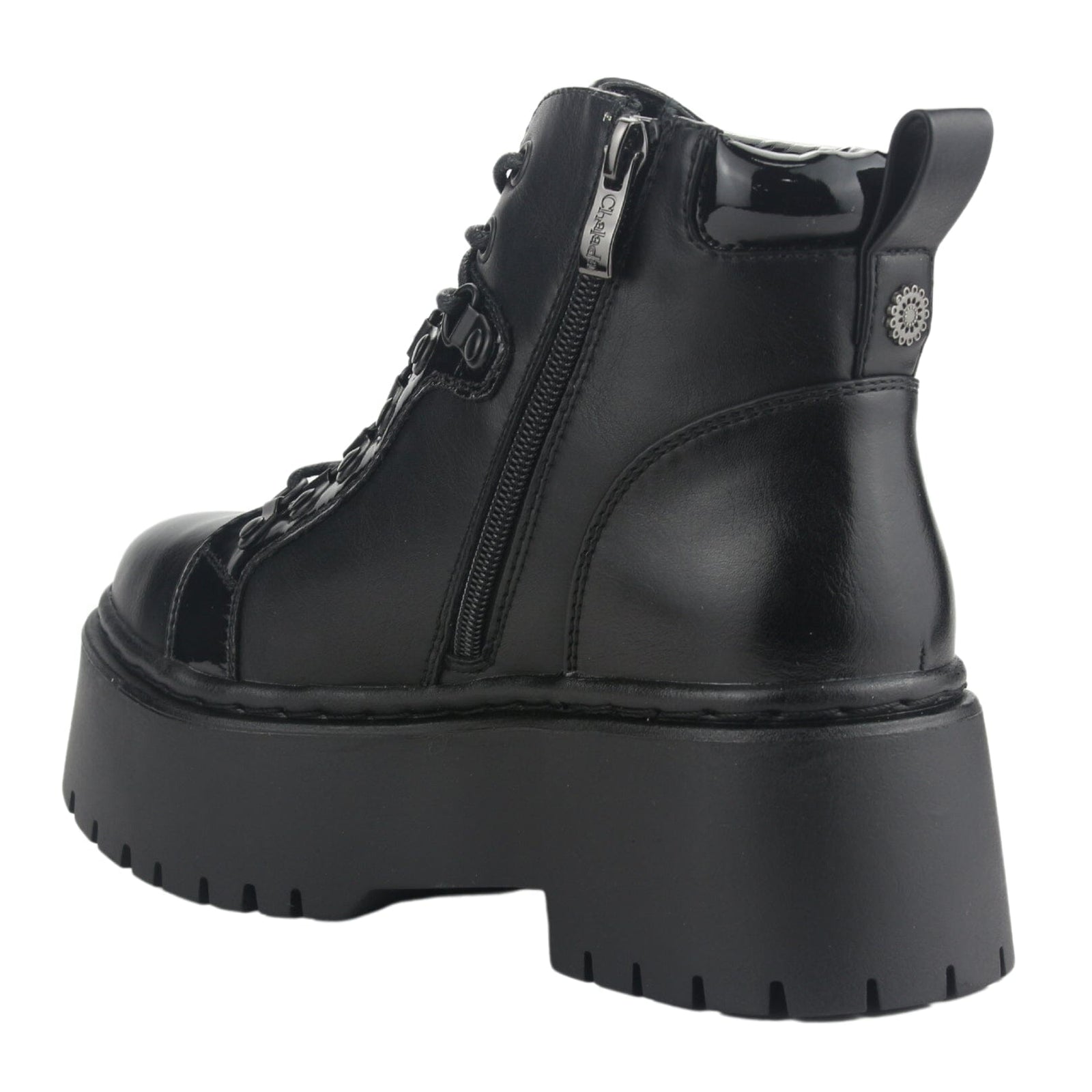 Botin Chalada Mujer Rust-21 Negro Plataforma Botines Plataforma Chalada 