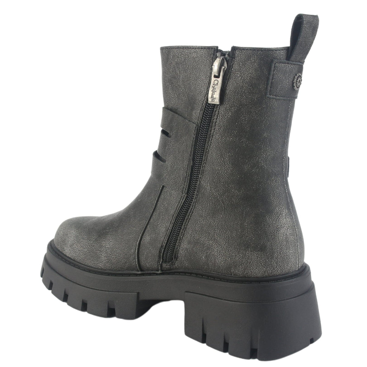 Botin Chalada Mujer Rustnew-1 Plateado Casual Botines Plataforma Chalada 