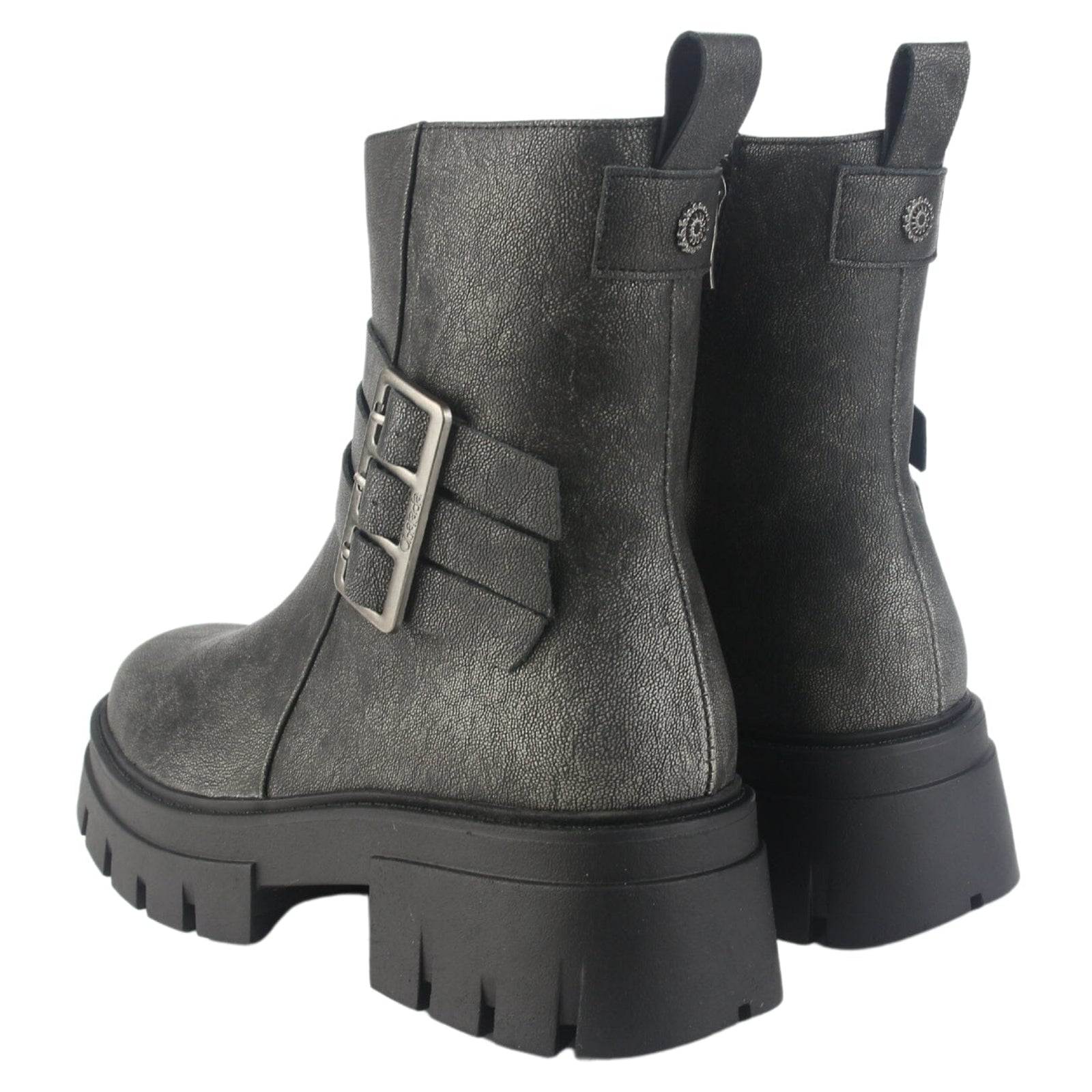 Botin Chalada Mujer Rustnew-1 Plateado Casual Botines Plataforma Chalada 