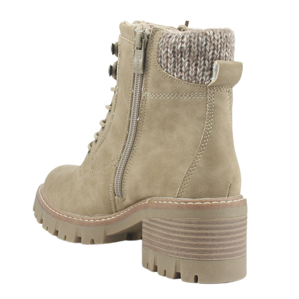 Botin Chalada Mujer Sindy-1 Beige Casual Botines Taco Chalada 